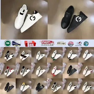 New designer dolceshoes casual genuine <b>leather</b> sports <b>sneakers</b> breathable men's white black dolces and gabanna shoes trainer - Product Image 1