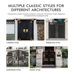 Puerta Principal <span class=keywords><strong>de</strong></span> Hierro Forjado para <span class=keywords><strong>Entrada</strong></span> <span class=keywords><strong>de</strong></span> Seguridad, Puertas Exteriores <span class=keywords><strong>de</strong></span> Hierro para Casa o Villa, Precio <span class=keywords><strong>de</strong></span> Mercado en Oferta - Product Image 4