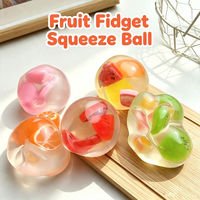 Balle anti-stress malléable en forme de fruit ou d'huile de coco, jouet sensoriel tactile pour soulager le stress