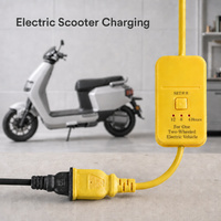 Minuteur de charge pour véhicule électrique, prise d'extension, contrôle automatique intelligent de l'alimentation, protection contre les surcharges, conception de sécurité