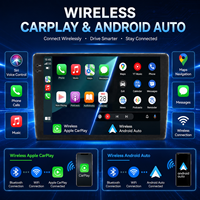 Autoradio Meihua 9 pouces 2K Android 13, Qualcomm Snapdragon 6125, 4G LTE, CarPlay sans fil, Android Auto, GPS, DSP, lecteur multimédia