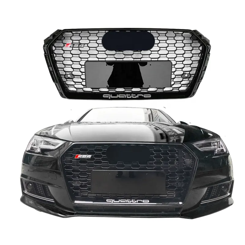 RS4-Kühlergrill für Audi A4 S4 B9 Waben-Frontgrill für Audi Facelift Auto-Ersatzteile 2017-2019