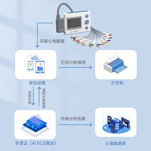 Meilleur moniteur <span class=keywords><strong>Holter</strong></span> <span class=keywords><strong>24h</strong></span> Th12, appareil ECG à douze dérivations pour la surveillance cardiaque continue - Product Image 2