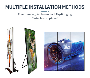 Marco de póster LED independiente, pantalla LED portátil P2.5 para pósteres, pantalla LED para pósteres de interior - Product Image 2