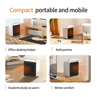 Mini Portable personnel silencieux PTC céramique chauffage rapide espace Air chaud radiateur soufflant électrique avec poignée pour bureau d'hiver de bureau à domicile
