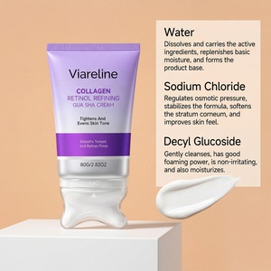 Crème raffermissante pour le cou avec collagène, rétinol et massage par rouleau, hydratation profonde, effet liftant, lissage, soin rajeunissant pour le cou - Product Image 4