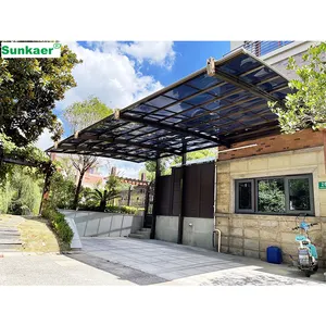 Wholesale aluminium metal frame garages canopy DIY car parking shed awning carport winter