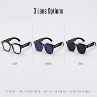 Lunettes Intelligentes IA avec Caméra HD 8MP, Traduction en Temps Réel et Commande Vocale pour Voyages d'Affaires et Enregistrement en Extérieur