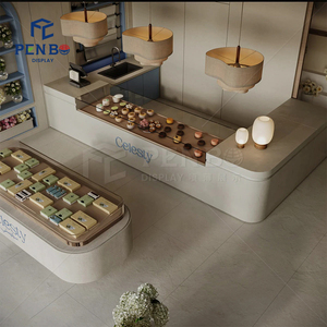 Custom Display Furniture and Interior Decoration Retail Fixtures and Cake Store Layout Solutions for Flower Coffee <strong>Shop</strong> Design - Product Image 3