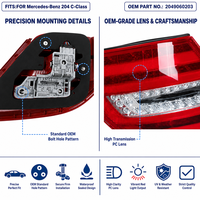 Pour Classe C 204 OE 2049060203, feu arrière d'origine d'occasion, couleur au choix, haute qualité, haute durabilité, unité de remplacement de feu arrière automobile