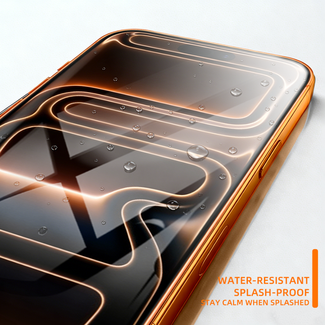 Auto-Fit HD Tempered Glass Dust-Free One-Press Install Kit for iphone With Retail Package