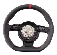 Volant en daim pour Audi B9 A3 A5 A6 A7 A8 RS3 RS4 RS5 S3 S4 S5, volant en cuir avec cadre de bouton de commande