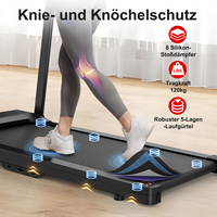 Tapis de course électrique compact et pliable pour la maison et la salle de sport, avec inclinaison manuelle, idéal pour les petits espaces et une utilisation portable au bureau