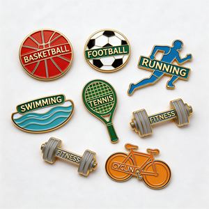 Pins de Solapa Personalizados de Esmalte para Voleibol, Tenis, Natación, <span class=keywords><strong>Boxeo</strong></span>, Insignias Metálicas con Impresión UV, Broches, Emblemas, Artesanía Metálica, Pins para Eventos de Equipo - Product Image 2
