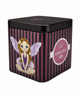 Boîte en métal carrée personnalisée pour cadeau d'enfant - Boîte de rangement en fer blanc avec couvercle, motif dessin animé/anime, pour petits jouets