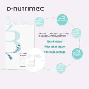 Label privé haute qualité beauté soins de la peau du visage hydratant réparation Anti-rides vieillissement peau Booster collagène végétalien masque en feuille - Product Image 4