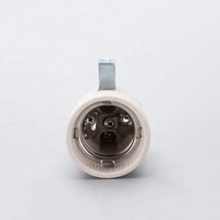 Douille en céramique décorative filetée électrique de haute qualité, fabriquée en Chine, support de lampe E27 avec fixation