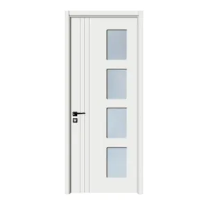 2024 Year New Design Interior Wood Glass Door For Bedroom