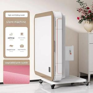 Inean Tự Động Gấp <span class=keywords><strong>Mahjong</strong></span> Bảng Điện Im Lặng Với Gạch Cho Nhà Tiếng Ồn Thiết Lập Nhựa Thủy Tinh Vuông Sang Trọng Giảm Máy Nghe Nhạc - Product Image 5