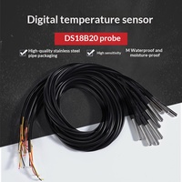 Tahan Air untuk Sensor Suhu Digital Probe Baja Tahan Karat Output Digital Sensitivitas Tinggi Tipe Colokan Langsung untuk HVAC