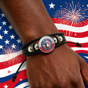 250th Anniversary United States Wrap <b>Bracelet</b> Antique Silver Plated Hemp <b>Rope</b> Classic Patriotic Jewelry Unisex - Product Image 6