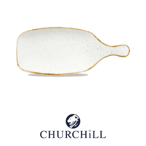 ถาดเสิร์ฟสีขาวลายข้าวบาร์เลย์พร้อมหูจับ 28.4 × 12 ซม. Churchill Stonecast Speckled Swhspdlh1 - Product Image 4