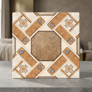 Carreaux de sol en céramique numérique rectifiés 7 mm 300x300 mm, finition mate, design moderne, collection de revêtements de sol intérieurs - Product Image 2