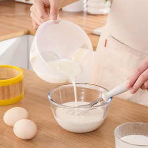 Kitchen Measuring Cup with Filter Screen <b>Egg</b> Beater Fruit Washing Basket Kitchenware Essential <b>Egg</b> Tools - Product Image 3