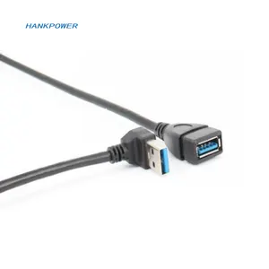 90 Degree USB 3.0 Male to Female Extension Cable USB3.0 AM to USB3.0 AF M/F Extension Data Transfer Sync Extender Cable