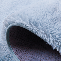 Weicher flauschiger Teppich PV Plüsch teppich für Wohnzimmer Long Pile Shaggy Carpet