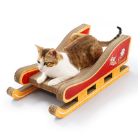 Rascadores de gato corrugado, tableta para rascar gatos de trineo, rascador de cartón