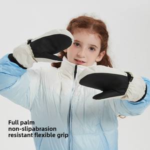 Automne hiver enfants gants de Ski résistant à l'eau cyclisme <span class=keywords><strong>snowboard</strong></span> antidérapant épaissi chaud gants pour garçons filles en Polyester - Product Image 3