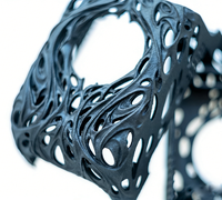 Service d'impression 3D personnalisé en nylon noir de qualité industrielle, avec des capacités de dessin technique et d'impression avec divers matériaux