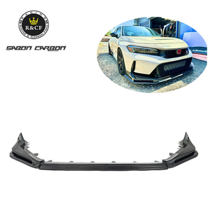 Spoiler de pare-chocs avant en fibre de carbone véritable style SPN pour <span class=keywords><strong>Honda</strong></span> <span class=keywords><strong>Civic</strong></span> <span class=keywords><strong>Type</strong></span> <span class=keywords><strong>R</strong></span> FL5 <span class=keywords><strong>2022</strong></span>-2025 - Product Image 1