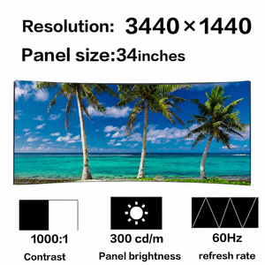 Nouvel arrivage Écran LCD clair IPS 34 pouces 3440x1440 LM340UW3-SSA1 pour moniteur de jeu - Product Image 1