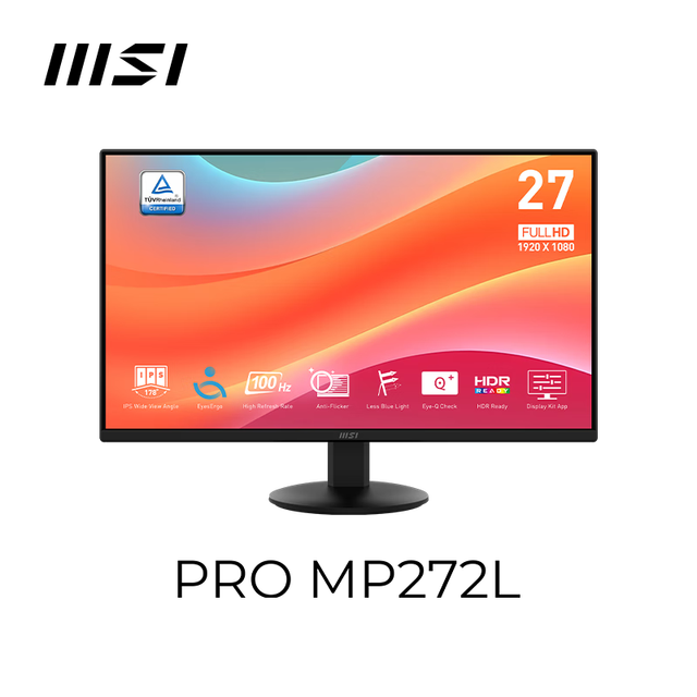 For PRO MP272L 27-Inch 100Hz IPS Panel Full HD Monitor 1ms 8-Bit DP New for Desktop