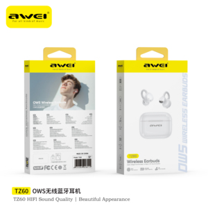 <span class=keywords><strong>AWEI</strong></span> TZ60 หูฟังไร้สายแบบหนีบหู คุณภาพเสียงระดับ HiFi พร้อมไฟ LED แสดงสถานะแบตเตอรี่ ดีไซน์สวยงาม มาพร้อมพาว<span class=keywords><strong>เวอร์</strong></span><span class=keywords><strong>แบงค์</strong></span> - Product Image 6