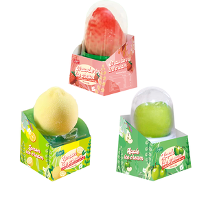 Crème glacée fruitée sucrée multicolore à faible teneur en matière grasse de haute qualité avec texture crémeuse 75g * emballage de boîte de 12 paquets - Product Image 5