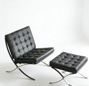 Offre à Durée Limitée : Canapé Simple Surdimensionné avec Ottoman en Cuir Doux et Confortable, Facile d'Entretien, Idéal pour Petits Espaces - Product Image 1