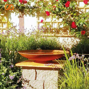 Foyer hexagonal au design unique en acier corten pour le chauffage extérieur pour les rassemblements de jardin et le bois de chauffage - Product Image 1