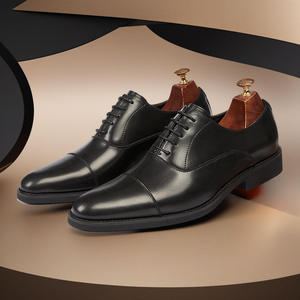 Nouvelles Chaussures Habillées Oxford Pointues pour Hommes - Chaussures Habillées et Oxfords en Cuir Durables de Style Italien pour Hommes d'Affaires - Product Image 2