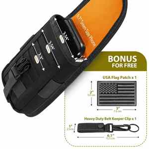 Sac banane tactique Molle EDC en nylon imperméable pour activités de plein air, randonnée et chasse, avec patch drapeau américain – Offre Spéciale - Product Image 2