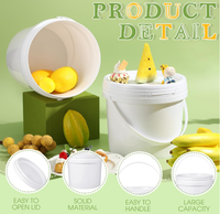 Seau portable XINQIANG 5L de qualité industrielle en PP, anti-fuite, recyclable, avec couvercle, pour engrais/peinture et utilisation de l'eau - Vente en gros