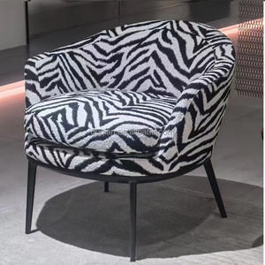เก้าอี้โซฟาเดี่ยวพิมพ์ลายเสือดาวหรูหราทันสมัย - Product Image 1