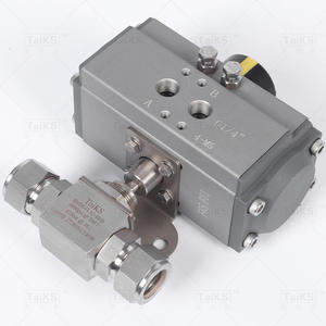 Vanne à boisseau sphérique pneumatique en acier inoxydable à commande manuelle, filetage interne pour fluides gazeux - Product Image 2