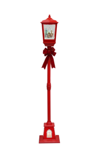 Farol de Navidad LED Moderno de Plástico con Música y Nieve - Duradero, Elegante y Reutilizable 124x30x30CM Venta al por Mayor de Fábrica - Product Image 5