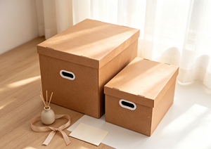 5-Layer Thick Kraft <b>Corrugated</b> <b>Paper</b> Eco-Friendly Recyclable Book Shaped Box Magnetic Closure Strong Load Bearing Tear - Product Image 6