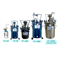 Réservoir sous pression en acier inoxydable XF avec agitateur manuel, cuve de mélange sous pression pour peinture, application par pulvérisation et distribution de colle