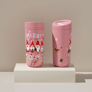 Stainless Steel Tumbler 304 Extra Large Flip Top Push Pull Coffee Cup For Office Outdoor Gift Present - Product Image 3