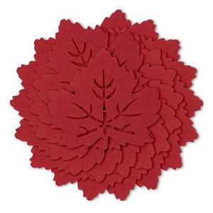 Napperons en feutre pour Table à manger tapis en forme de feuille tapis de Table en Fiber de Polyester résistant à la chaleur pour la maison cuisine fête noël - Product Image 4